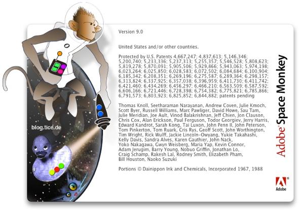 Photoshop CS2 Space Monkey White Rabbit - cmd-alt-ber Photoshop<br>(Foto: 011)