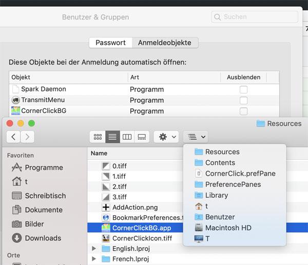 CornerClick Startobjekt