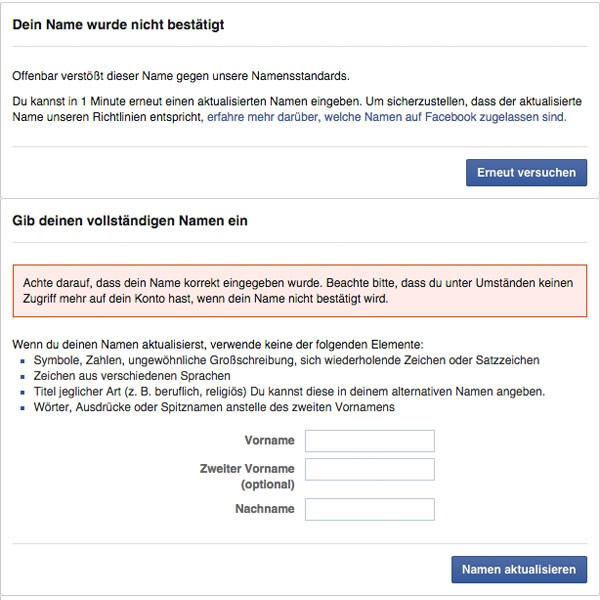 Facebook-Echtnamen-Zwang