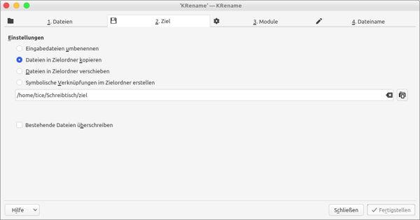 KRename - Dateien nummerieren unter Linux 2