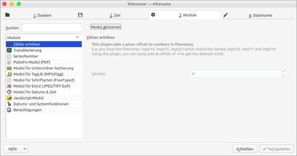 KRename - Dateien nummerieren unter Linux 3