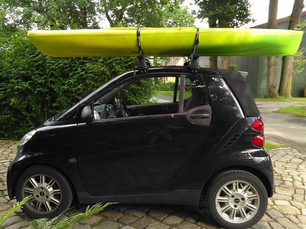 Smart Cabrio Dachgepäckträger mit Kajak