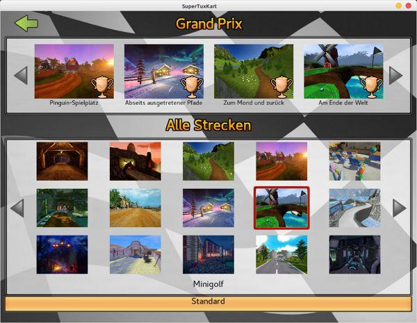 SuperTuxKart - alle Level freischalten
