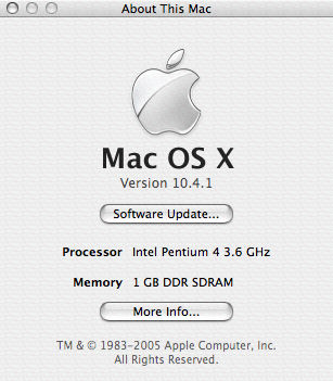 OS X auf Intel OS X auf Intel