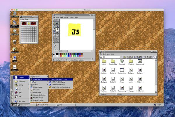 Windows95 desktop app
